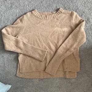 Chelsea & Violet Tan Crew Neck Sweater